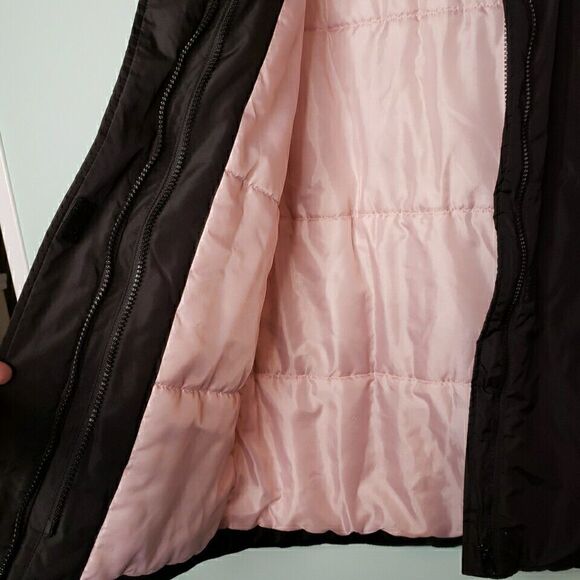 Old Navy Girls Jacket Full Zip Winter Snow Coat Hooded Active Black Sz XL 14 16 - Picture 7 of 16